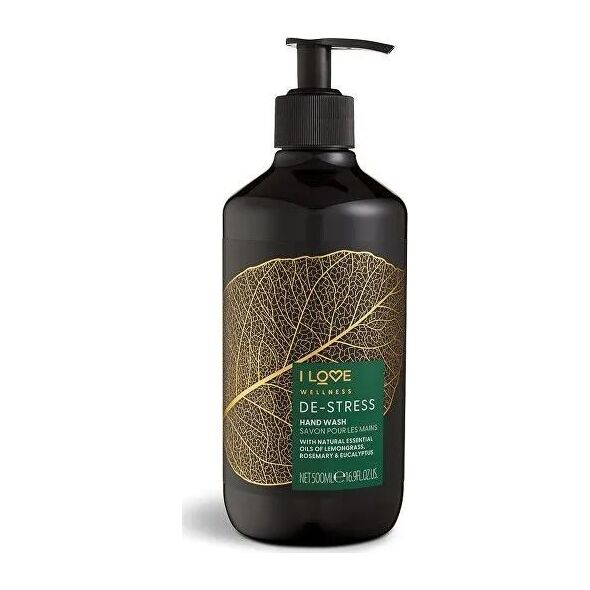 I love I Love, Wellness De-Stress, Lemongrass, Rosemary & Eucalyptus, Cleansing, Liquid Soap, For Hands, 500 ml Unisex