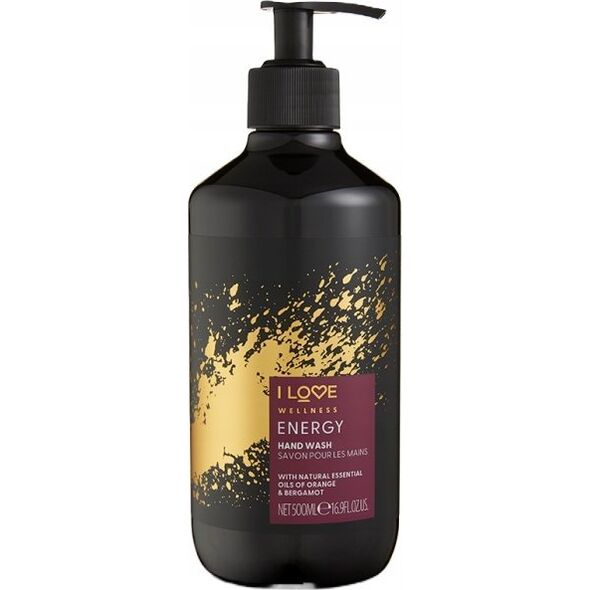 I love I Love, Wellness Energy, Orange & Bergamot, Cleansing, Liquid Soap, For Hands, 500 ml Unisex