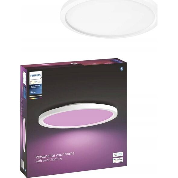 Lampa sufitowa Signify Philips Hue White & Col. Amb. Surimu Panel rund Weiß