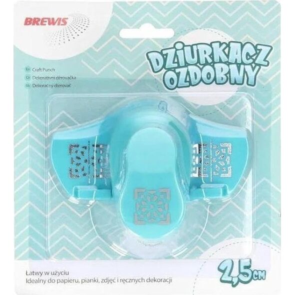 BREWIS Dziurkacz ozdobny brzegowy - Rozeta 2,5cm
