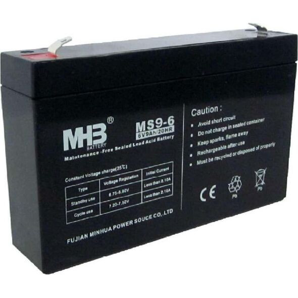PowerWalker MHB Akku MS9-6 - 6V 9Ah Blei-Akku f�r USV
