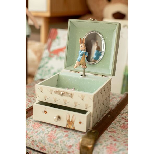 Trousselier Trousselier Music Box with Drawer, Peter Rabbit, Dragonfly
