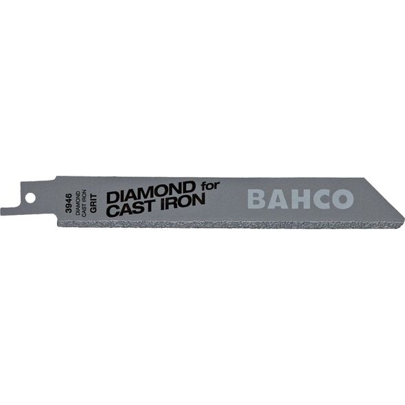 Bahco Bahco Karbidinės tiesinio pjūklo geležtės su deimantiniu grūdėtumu 150mm*1,23mm ketui, plytelėms ir keramikai 2vnt