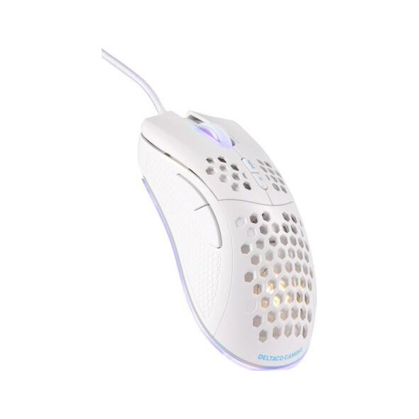 Mysz Deltaco Deltaco Gaming Baltas LINE WM75 Lengva žaidimų pelė, RGB, balta GAM-108-W
