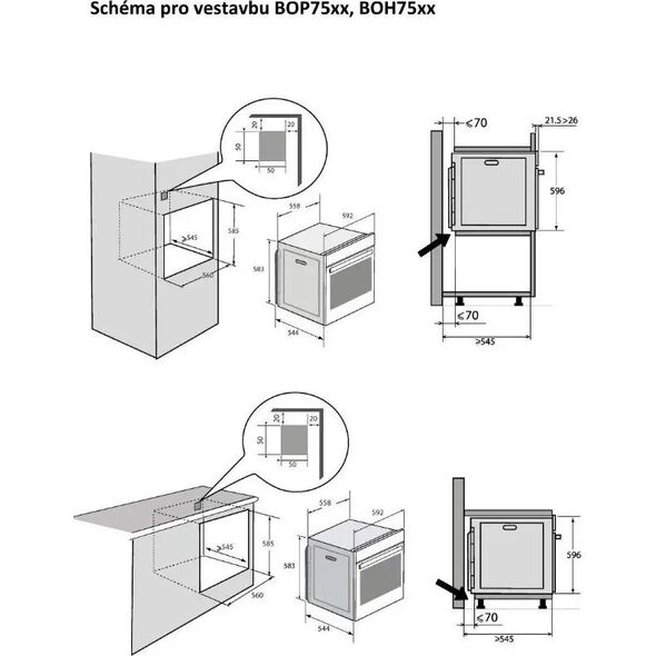 Piekarnik Brandt BRANDT BOH7532BB Orkaitė