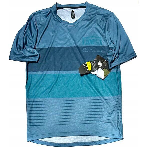 100% Koszulka męska 100% AIRMATIC Jersey krótki rękaw Slate/Navy roz. M (NEW 2023)