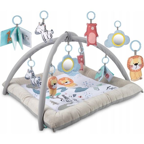 Canpol CANPOL BABIES minkštas mokomasis žaidimų kilimas su arkomis, 0+ mėn., SAFARI, 81/101