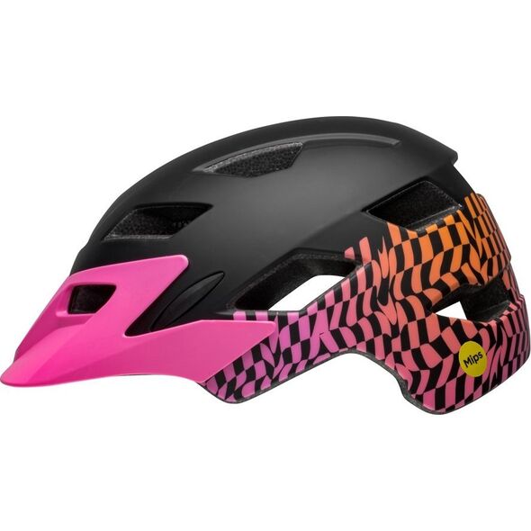 Bell Kask juniorski BELL SIDETRACK Rozmiar kasku: Uniwersalny(50-57 cm), Wybierz kolor: Wavy Checks Matte Blue