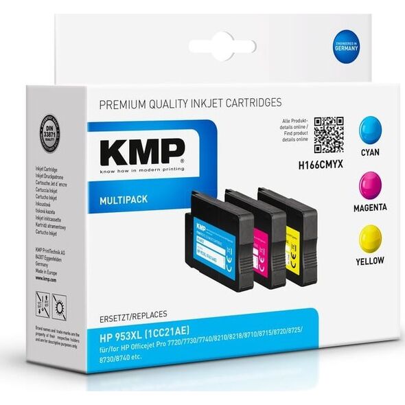 KMP KMP 1748,4050 nabój z tuszem Zamiennik Wysoka (XL) wydajność Cyjan, Purpurowy, Żółty