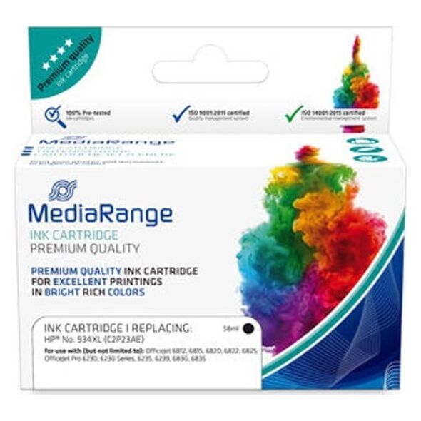 MediaRange MediaRange MRHP934BKXL nabój z tuszem 1 szt. Zamiennik Czarny