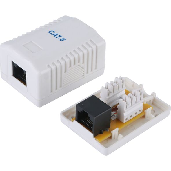 Adapter AV Equip Equip 235213 gniazdko RJ-45 Biały