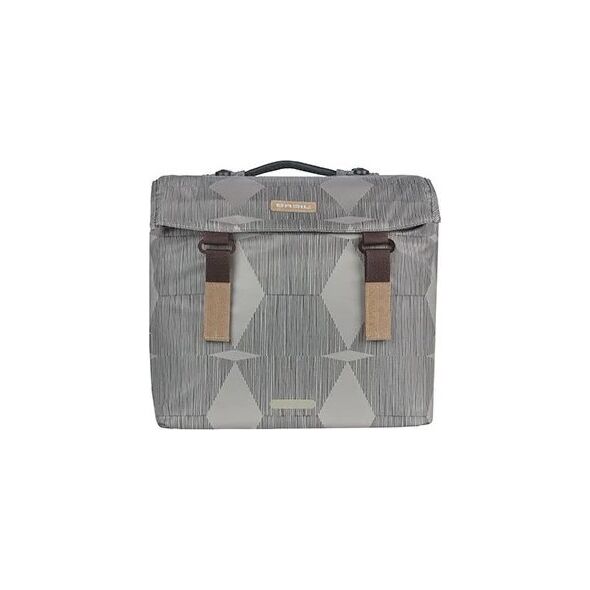 Basil Torba na bagażnik BASIL ELEGANCE DOUBLE PANNIER BAG MIK 40-49L, MIK System (ready to go) wodoodporna chateau taupe (NEW 2024)