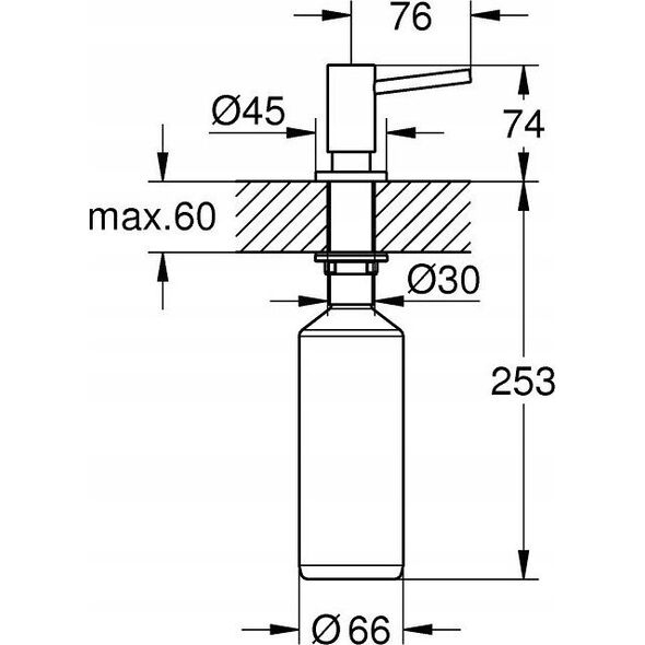 Grohe Grohe dozownik 500ml Cosmopolitan, stal nierdzewna 40535DC0