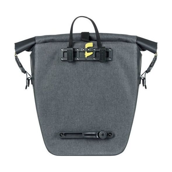 Basil Sakwa pojedyncza BASIL NAVIGATOR STORM SINGLE PANNIER BAG L 25-31 L, Hook On System, wodoodporna, grey black (NEW 2024)
