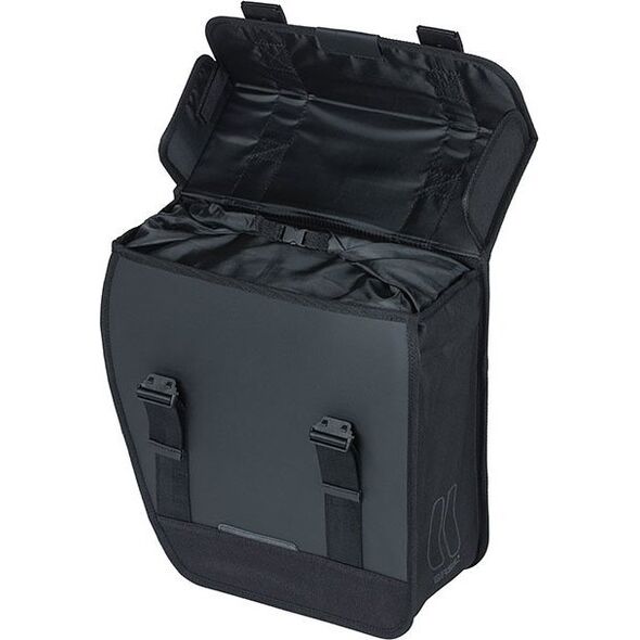 Basil Sakwa miejska pojedyncza BASIL TOUR WATERPROOF SINGLE PANNIER BAG LEFT 14L, Hook On System, wodoodporna left black (NEW 2024)
