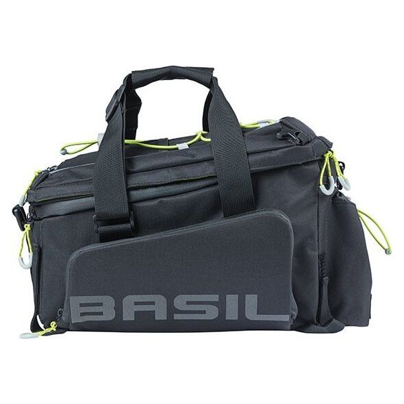 Basil Torba na bagażnik BASIL MILES TARPAULIN TRUNKBAG XL PRO 9-36L, 100% wodoodporna black lime (bez płytki mocującej) (NEW 2024)