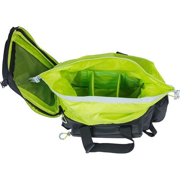Basil Torba na bagażnik BASIL MILES TARPAULIN TRUNKBAG XL PRO 9-36L, 100% wodoodporna black lime (bez płytki mocującej) (NEW 2024)