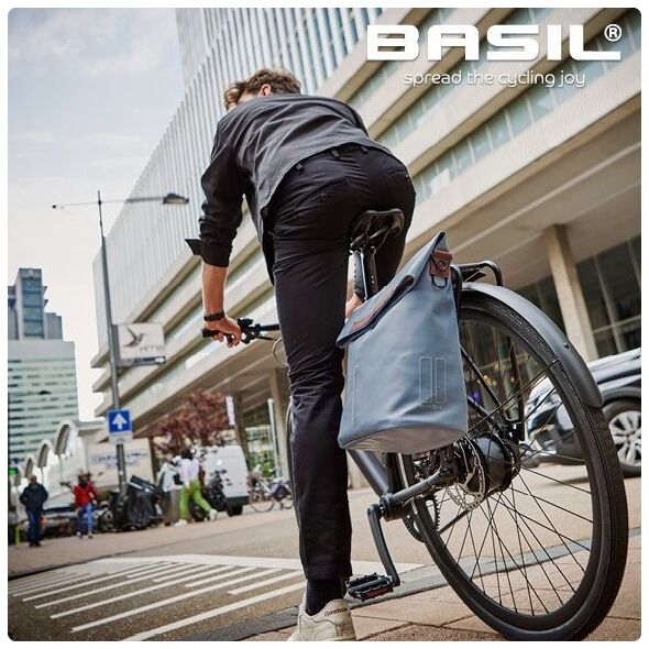 Basil Sakwa Miejska Pojedyncza BASIL CITY SHOPPER 14-16L, Hook On System graphite blue (NEW 2024)