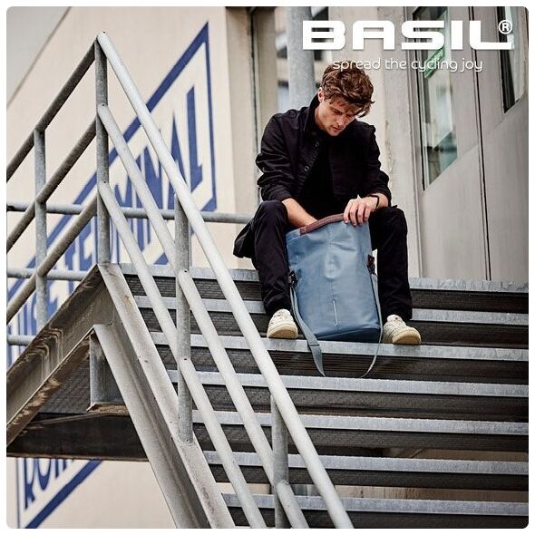 Basil Sakwa Miejska Pojedyncza BASIL CITY SHOPPER 14-16L, Hook On System graphite blue (NEW 2024)
