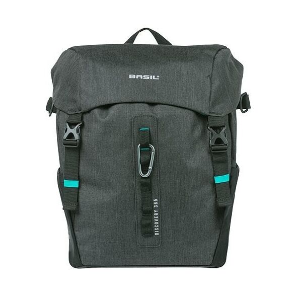 Basil Sakwa pojedyncza BASIL DISCOVERY 365D SINGLE PANNIER BAG L 20L, Hook On System, wodoodporna black melee (NEW 2024)