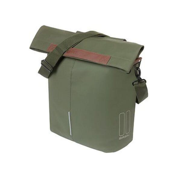 Basil Sakwa Miejska Pojedyncza BASIL CITY BICYCLE SHOPPER 14-16L, Hook-On System, moss green (NEW 2024)