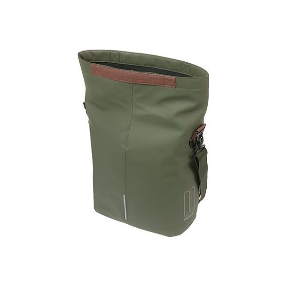 Basil Sakwa Miejska Pojedyncza BASIL CITY BICYCLE SHOPPER 14-16L, Hook-On System, moss green (NEW 2024)