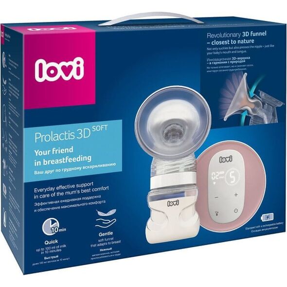 Lovi LOVI dviejų etapų elektrinis pientraukis prolactis 3D soft, 50/050exp