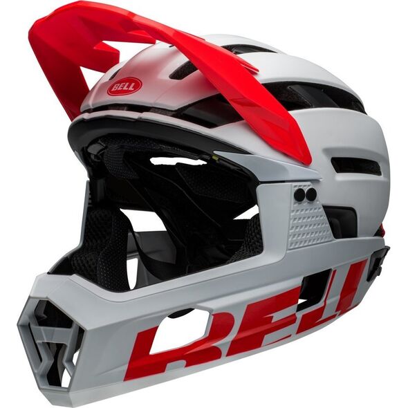 Bell Kask full face BELL SUPER AIR R Rozmiar kasku: L(59-63 cm), Wybierz kolor: Matte Gloss White Infrared