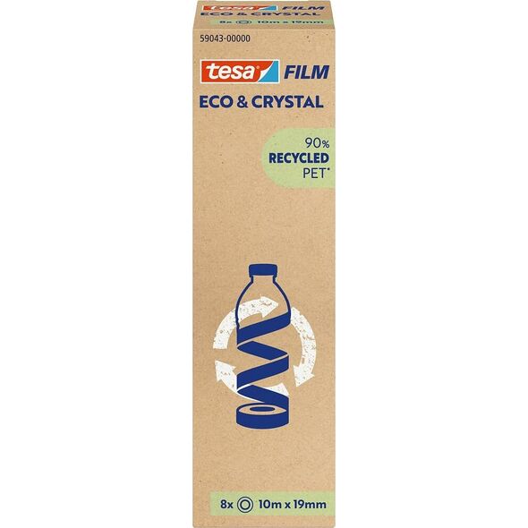 Tesa tesafilm® Eco & Crystal, 10m x 19mm, 8-pack