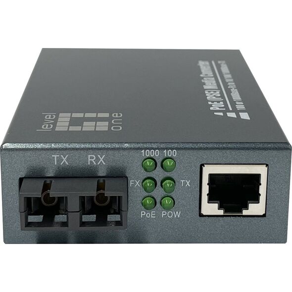 Konwerter światłowodowy LevelOne LevelOne GVT-2014 konwerter sieciowy 1000 Mbit/s 1310 nm Pojedynczy Szary