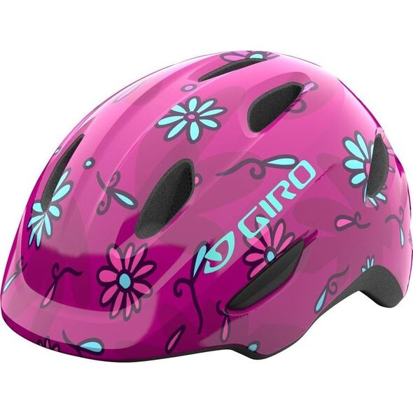Giro Kask dziecięcy juniorski GIRO SCAMP MIPS Rozmiar kasku: XS(45-49 cm), Wybierz kolor: Matte Black Floral