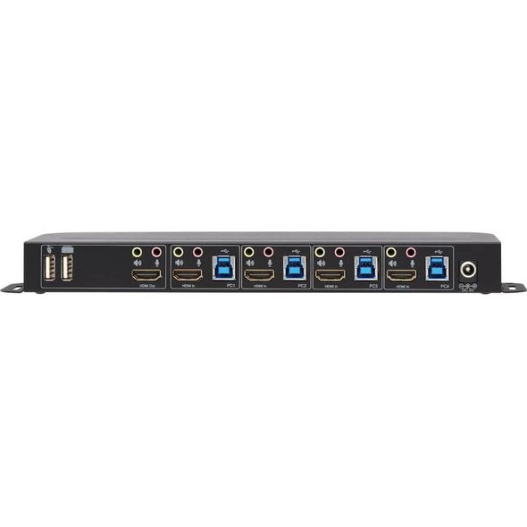 Przełącznik Eaton Eaton Tripp Lite series HDMI USB KVM Switch 4-Port 4K 60Hz HDR HDCP 2.2 IR USB Sharing - KVM-/Audio-/USB-Switch - 4 x KVM/Audio/USB - 1 lokaler Benutzer - Desktop