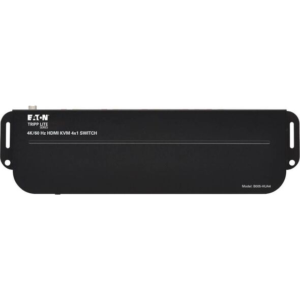 Przełącznik Eaton Eaton Tripp Lite series HDMI USB KVM Switch 4-Port 4K 60Hz HDR HDCP 2.2 IR USB Sharing - KVM-/Audio-/USB-Switch - 4 x KVM/Audio/USB - 1 lokaler Benutzer - Desktop