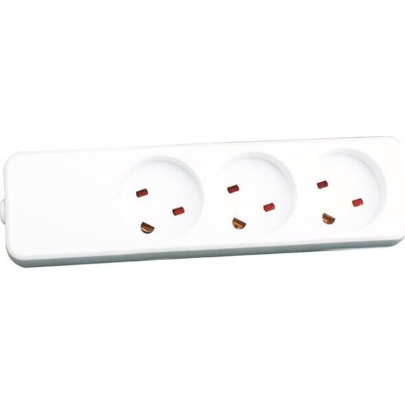 Kabel zasilający Garbot Garbot Z66000107-PA01 rozgałęziacz 3 x gniazdo sieciowe Wewnętrzna Biały