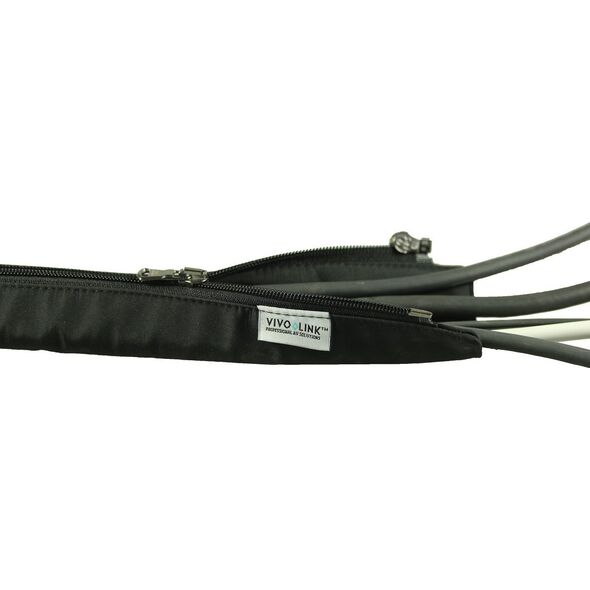 Organizer VivoLink Vivolink PROZIPSLEEVE0.8 rękawy kablowe Czarny 2,2 cm