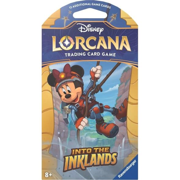 Ravensburger Disney Lorcana gra karciana Into the Inklands Booster Pack SLEEVED KARTY