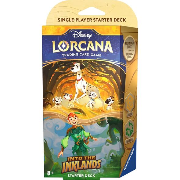 Ravensburger PIOTRUŚ TALIA Disney Lorcana Into the Inklands karty Starter Deck +BOOSTER