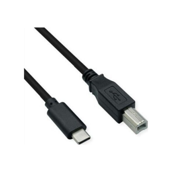 Kabel USB Roline ROLINE USB 2.0 Typ C Kabel C - B ST/ST schwarz 1,8m