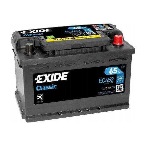 EXIDE EXIDE EL652 EFB 65Ah 650A (EN) 12V akumuliatorius