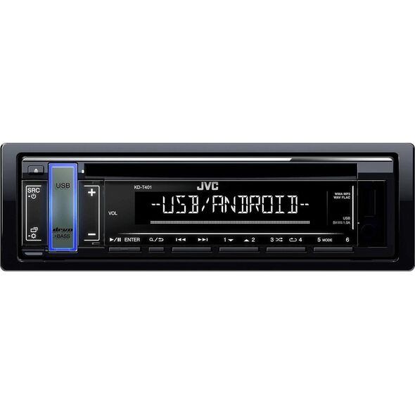 Radio samochodowe JVC JVC KD-T401 Juoda 200 W