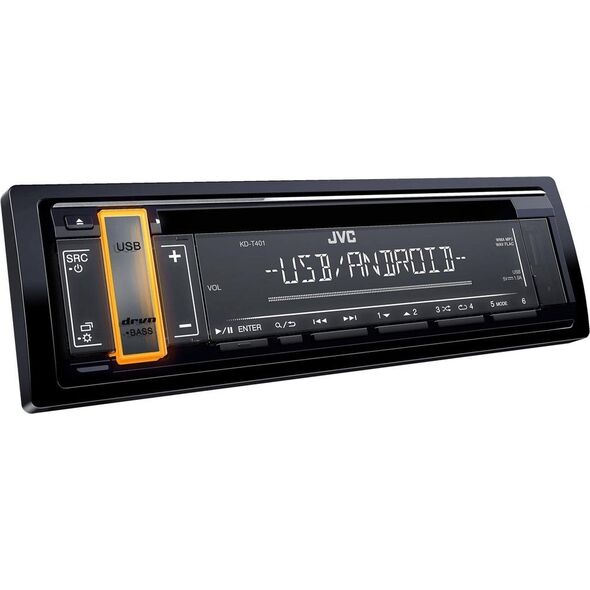 Radio samochodowe JVC JVC KD-T401 Juoda 200 W