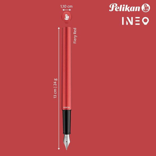 Pelikan Pelikan 823685 wieczne pióro System napełniania nabojem Czerwony 1 szt.