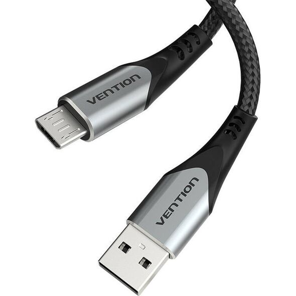 Kabel USB Vention USB-A - micro-B 0.5 m Czarny (COAHD)