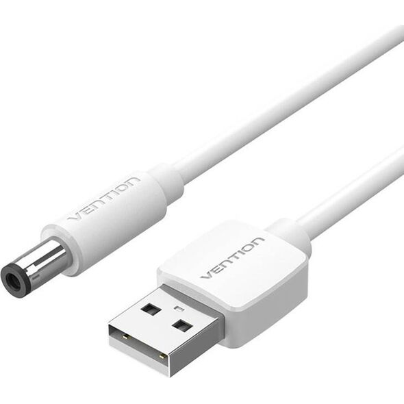 Kabel zasilający Vention Kabel zasilający USB do DC 5.5mm 1.5m Vention CEYWG biały