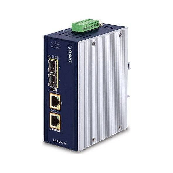 Konwerter światłowodowy Planet PLANET IGUP-2205AT konwerter sieciowy 1000 Mbit/s Multifunkcyjny, Pojedynczy Niebieski