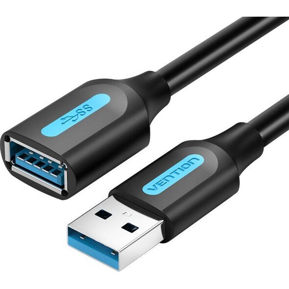 Kabel USB Vention USB-A - USB-A 2 m Czarny (CBHBH)