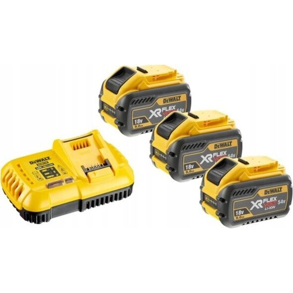 Dewalt Priedų rinkinys DeWalt DCB118X3| 18/54 V| 3x9,0 Ah + pakrovėjas DCB118