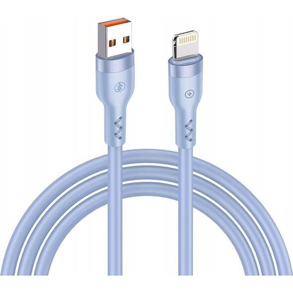 Kabel USB T-Phox KABEL T-PHOX BOLD USB/LIGHTNING 3A SKY BLUE (120W FOR XIAOMI)