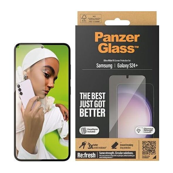 PanzerGlass Panzerglass Ultra-Wide Fit Sam S24+ S926 Screen Protection 7351 Z Aplikatorem