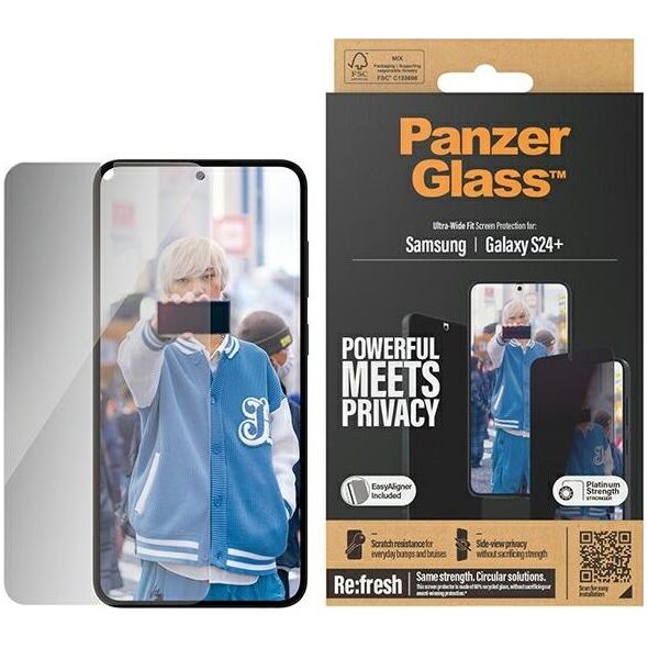 PanzerGlass Panzerglass Ultra-Wide Fit Sam S24+ S926 Privacy Screen Protection Easy Aligner Included P7351